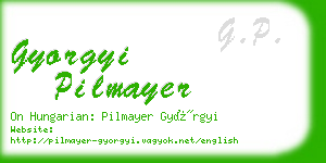 gyorgyi pilmayer business card